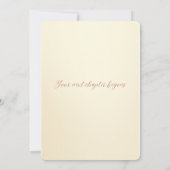 Carte de fin d'études élégante en or (Dos)