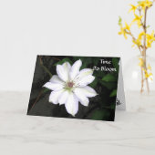 Carte de fin d'études Fleurir (Fleur jaune)