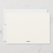Carte de fin d'études florale (Dos)