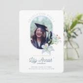 Carte de fin d'études Lys des Vallées (Debout devant)