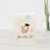 Carte de fin d'études mignonne Sloth (Devant)