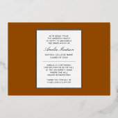 Carte de fin d'études minima moderne pour script d (Verso)