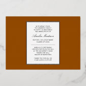 Carte de fin d'études minima moderne pour script d (Verso)