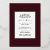 Carte de fin d'études minima moderne pour script d (Verso)