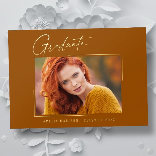 Carte de fin d'études minima moderne pour script d