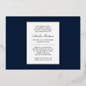 Carte de fin d'études minima moderne pour script d (Verso)