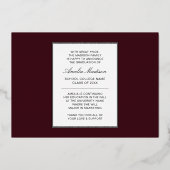Carte de fin d'études minima moderne pour script d (Verso)