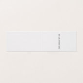 Carte de fin d'études minimale blanche propre pour (Outside Unfolded)