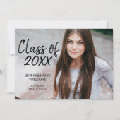 Carte de fin d'études minimaliste (Devant)