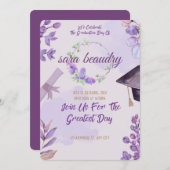 carte de fin d'études moderne (Devant / Derrière)