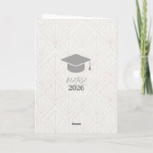 carte de fin d'études moderne 2026 (Dos)