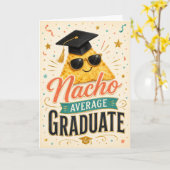 Carte de fin d'études Nacho Average Graduate (Fleur jaune)