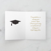 Carte de fin d'études personnalisée pour licence (Intérieur)