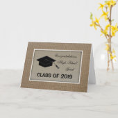 Carte de fin d'études secondaires (Fleur jaune)