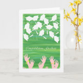 Carte de fin d'études secondaires (Fleur jaune)