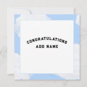 Carte de fin d'études unique 2026 (Dos)