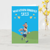 Carte de finisher de marathon (Fleur jaune)