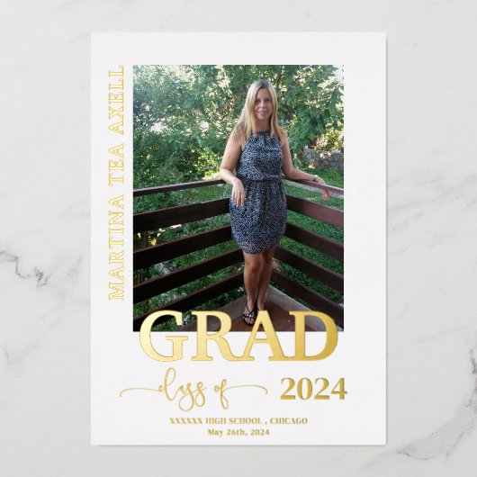  Carte de Finition avec Feuille d'Or Véritable  (Recto)