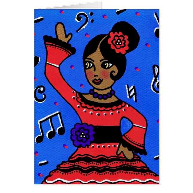 Carte de flamenco (Devant)