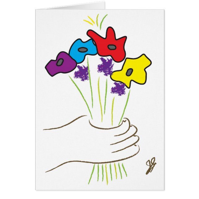 carte de fleur (Devant)
