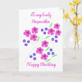 Carte de fleur d'anniversaire de belle-mère (Fleur jaune)