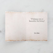 Carte de Fleur d'Anniversaire de Juillet (Intérieur)