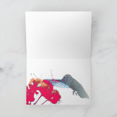 Carte de fleur de colibri (Intérieur)