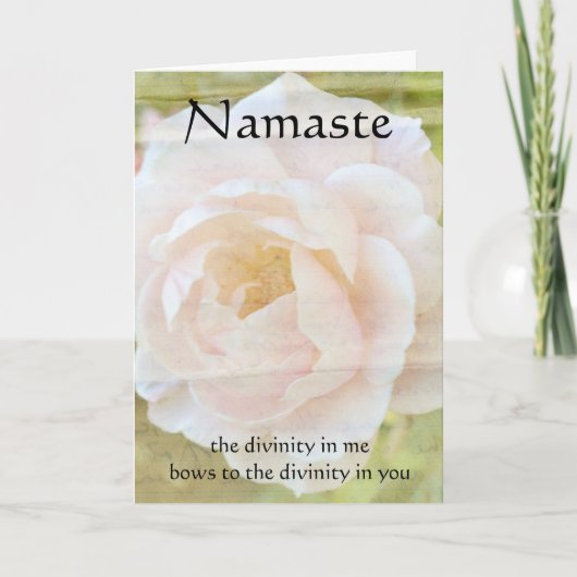 Carte de Fleur de Divinité Namaste (Devant)