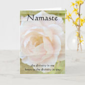 Carte de Fleur de Divinité Namaste (Fleur jaune)