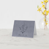 Carte de Fleur De Lis BLANK Note (Fleur jaune)