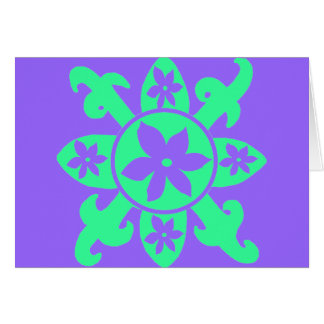 Carte de fleur de motif