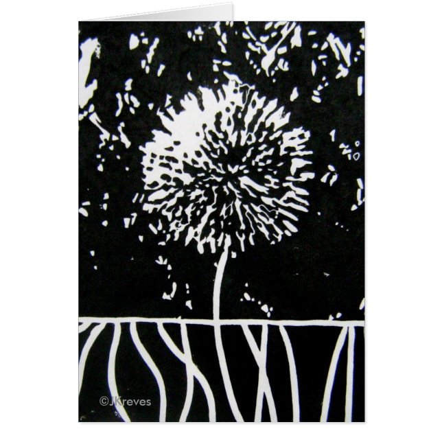 Carte de fleur de pissenlit (Devant)