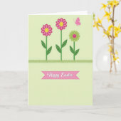 Carte de Fleur de Printemps au Point de Faux (Fleur jaune)