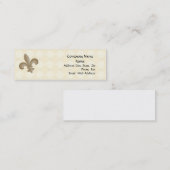 Carte de Fleur Di Lis Profile (Devant / Derrière)