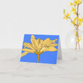 Carte de fleur jaune (Fleur jaune)