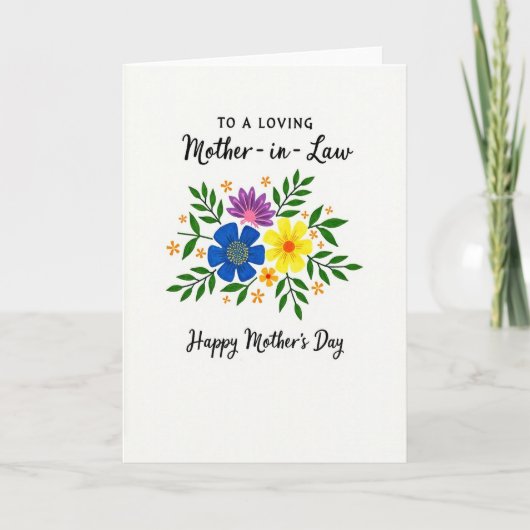 Carte de Fleur Peinte Joyeuse (Devant)