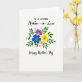 Carte de Fleur Peinte Joyeuse (Fleur jaune)