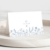 Carte de Fleur sauvage minimaliste simple