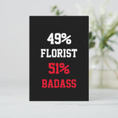 Carte de Fleuriste Mauvais (Debout devant)