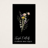 Carte de fleuriste pour le soin des fleurs minimal (Devant)