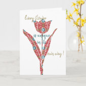 Carte de fleurs (Fleur jaune)