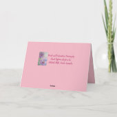 Carte de fleurs aquarelle Tulipes Tulipe rose (Dos)