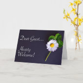 Carte de fleurs de bienvenue de l'ambassade (Fleur jaune)