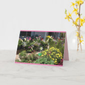 Carte de fleurs de printemps de jardin de campagne (Fleur jaune)