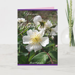 Carte de fleurs de rose vintage blanche plus grand