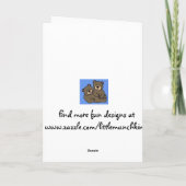 Carte de fleurs et de papillons de joyeux (Dos)