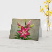 Carte de fleurs festives lumineuses et colorées (Fleur jaune)