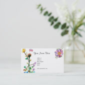 Carte de fleurs fraîches (Debout devant)