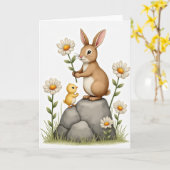 Carte de fleurs Gentils Amis (Fleur jaune)