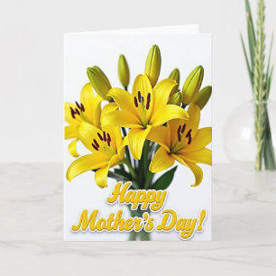 Carte de fleurs jaunes solides